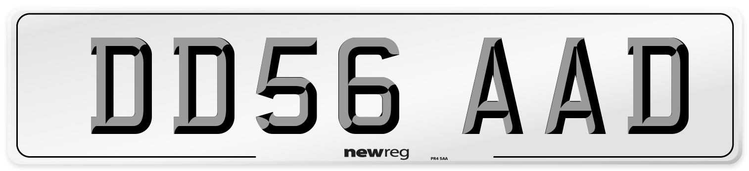 DD56 AAD Number Plate from New Reg